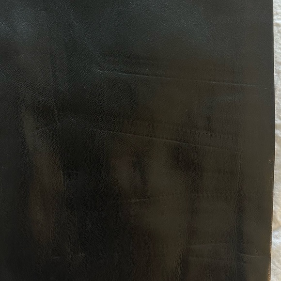 Black Aritzia faux leather high rise Melina pants - Picture 8 of 8
